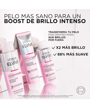  L'Oreal Paris L'Or al Paris ELVIVE Glycolic Gloss Pack: Shampoo and conditioner and 5-minute treatment with glycolic acid for - Buy Online on GoSupps.com