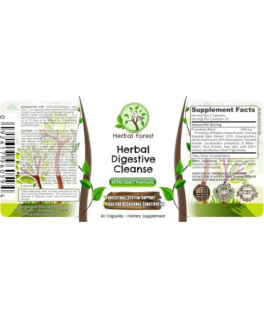 Herbal Digestive Cleanse - Natural Detox for Digestive Health | International Shipping - Buy Online on GoSupps.com