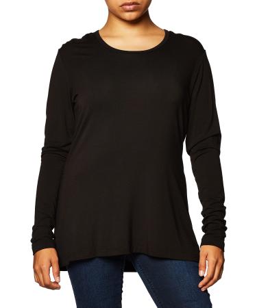 Soft Crew Neck Workwear Originals Underscrub Long Sleeve Tee Shirts for Women 4881 Large Black