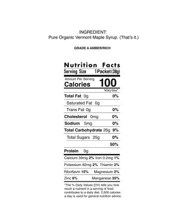 UnTapped Maple Syrup Athletic Fuel Maple Box of 20 .96 FL OZ PACKETS - Buy Online on GoSupps.com