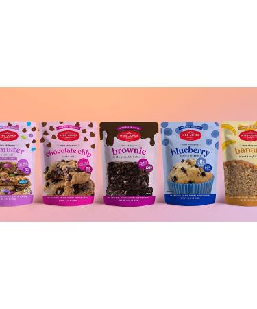 Miss Jones Baking Whole Grain Brownie Mix with More Chocolate Chips - Guilt-Free, Naturally Sweetened Desserts & Treats - 14.67 oz - Buy Online on GoSupps.com