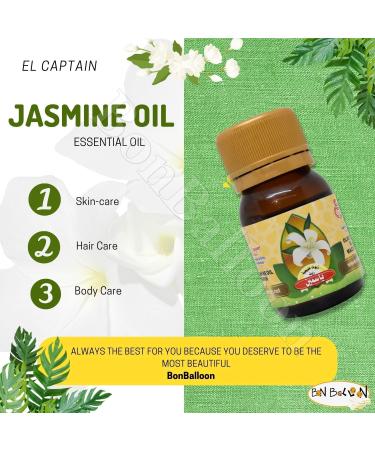 El Captain Jasmine Oil Raw Crude Concentrated Cold Pressed Egyptian Pure Natural Perfect Fresh Egypt Captain Arab No Gmo Kosher Halal (1 Pack 1.01 oz / 30 ml)  - Buy Online on GoSupps.com