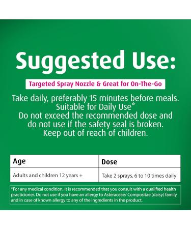 A. Vogel Echinaforce Natural Soothing Throat Spray - Fresh Organic Echinacea Plant & Sage - Targeted Nozzle - Immune Support Supplement - Throat Health - Soy Dairy & Gluten Free - Non-GMO - 1 fl oz - Buy Online on GoSupps.com