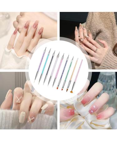 Nail Art Brush Set - Double-Ended Nail Design Tools Kit - Nail Art Point Drill Drawing Tools Including Nail Liner Brush and Nail Dotting Pens - Buy Online on GoSupps.com
