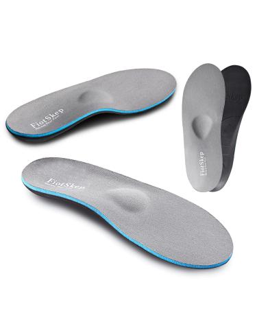 FiotSkep High Arch Metatarsal Pad Orthotics for Morton's Neuroma Ball of Foot Pain Inserts Plantar Fasciitis Flat Feet Memory Foam Shock Absorption Relief Foot Pain Men6-6.5/Women8-8.5 Gray