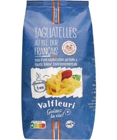  Valfleuri Pack of 6 pasta - HVE range "Tagliatelle" - 400g bag - Buy Online on GoSupps.com