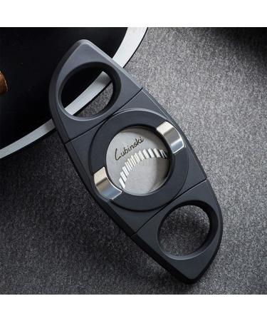 Classic Cigar Cutter Accessories Stainless Steel Portable Lightweight Cigar Scissors 28MM Large Caliber with Gift Box black - Buy Online on GoSupps.com
