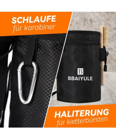 BBAIYULE Chalkbag Boulder Set | Premium Chalk Bag Boulder Brush & Chalk for Climbing Bouldering Weightlifting & CrossFit | Ideal for Gymnastics & Outdoor Adventures - Buy Online on GoSupps.com