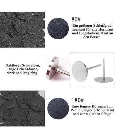 Qingmeng Feet Grinder Replacement Grinding Paper - 100PCs Sandpaper for Pedicure & Cracked Heels Care (15mm) - Buy Online on GoSupps.com