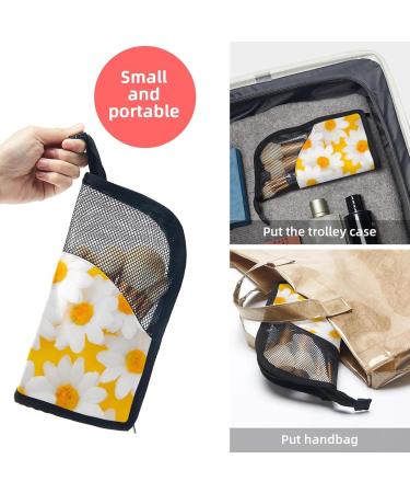 Close Up Daisy Flowers Makeup Brush Holder & Organizer | 12PCS Brushes Included | Travel-Friendly Makeup Case for Women - Buy Online on GoSupps.com
