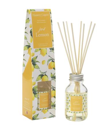 Just Lemon Fragrance Reed Diffuser 100ml - Long Lasting Home Indoor Fragrance - with 8 Rattan Reeds