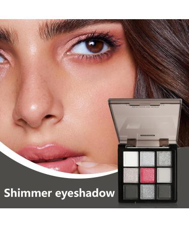 Black Smokey Eyeshadow Dark Eyeshadow Palette silver gray color eyeshadow palettes Blendable 9 colors highly pigmented long lasting for midnight masquerade - Buy Online on GoSupps.com
