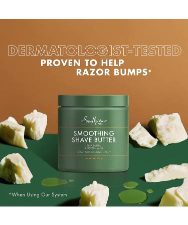 Shea Moisture Men Beard Shaving Kit - Smoothing Shave Butter & After Shave Care Restoring Cream Bundle for Preventing Razor Bumps & Irritation - With Shea Butter and Tea Tree Oil - Buy Online on GoSupps.com