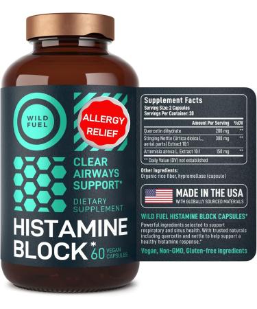 Histamine Block Flavonoids Supplements - Quercetin Nettle Atermesia Natural Source Flavonoids - Seasonal Allergy Balance Supplements Histamine Blocker - 60 Homeopatic Allergy Relief D-Hist Caps 60 Count (Pack of 1) - Buy Online on GoSupps.com