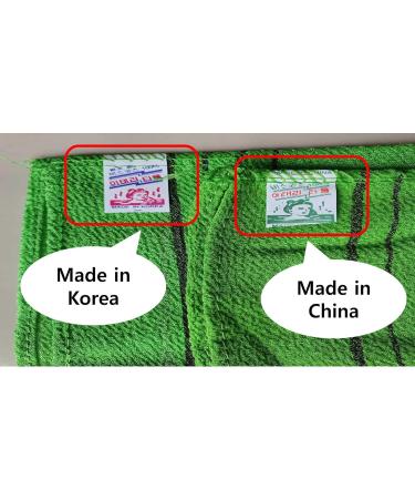 JSA Korean Exfoliating Mitt 3pcs/Pack - Green - Body Scrub Bath Mitten - Remove Dead Skin - Genuine Exfoliation - Buy Online on GoSupps.com