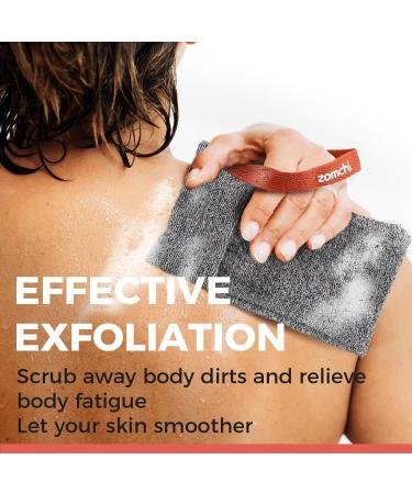ZOMCHI 2 Pack Soap Bag for Deep Exfoliation - Dark Gray Soap Savers for Bar Soap in Shower - Buy Online on GoSupps.com
