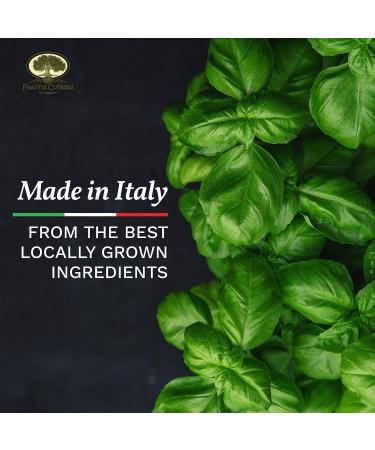 Frantoi Cutrera Classic Basil Pesto Sauce - Creamy Italian Spread with Basil, Pistachio, Almonds, and EVOO from Sicily, Italy - 6.7 oz Jar - Buy Online on GoSupps.com