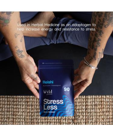 Stay Wyld Organics - Reishi Mushroom Supplement Capsules - 100% Canadian Grown Mushrooms Organic Reishi Mushroom Supplements For Mental Wellness and Calm - 90 Capsules - Buy Online on GoSupps.com