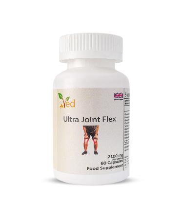 Ved Ultra Joint Flex for Joint Care | Extra Strength Glucosamine & Chondroitin High Strength Complex with MSM & Turmeric | Premium Joint Support 60 Capsule (20 Days Supply)