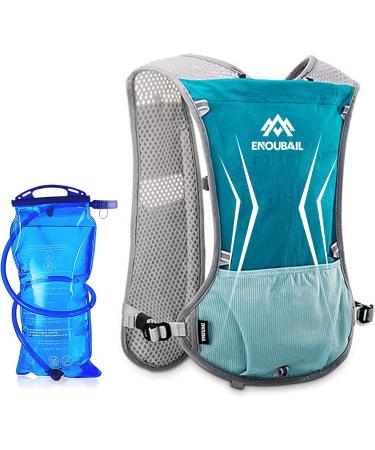 Buy Lightweight 5L Hydration Pack Backpack - Professional Running Vest for Outdoor Marathon Cycling & Hiking - Mint Green - Buy Online on GoSupps.com