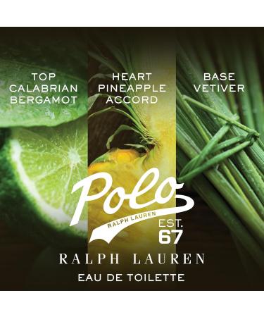 Ralph Lauren - Polo 67 - Eau de Toilette - Cologne for Men - Woody & Solar Scent - With Pineapple Bergamot & Vetiver 1.36 Fl Oz (Pack of 1) - Buy Online on GoSupps.com