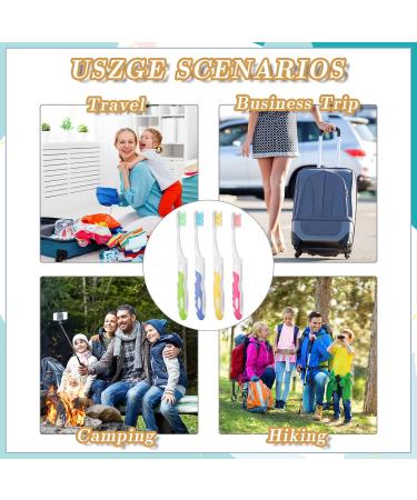 Xinzistar 8 Pack Travel Toothbrush - Portable Foldable Soft Toothbrush for Adults & Children | International Shipping Available - Buy Online on GoSupps.com