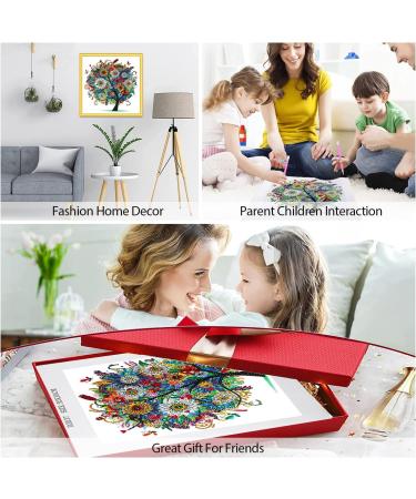5D Diamond Painting Kit for Adults & Kids - Tree-2 Design | Special Shape Rhinestone Art Decor | Gift & Home Wall Decor - 11.8x11.8inch - Buy Online on GoSupps.com