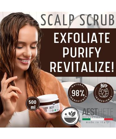 Refreshing Purifying Scalp Scrub with Glycolic Acid 100ml Delicate Hair Scrub with Mineral Granules Fights Dandruff and Oily Skin - Buy Online on GoSupps.com