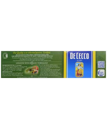 De Cecco Organic Spinach Linguine Penne Regate - 1 Pack - Buy Online on GoSupps.com