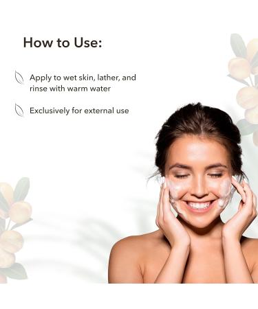 Revitalizing Facial Foam Cleanser with Organic Argan Oil - 98.6% Natural Vegan Anti-Aging Face Wash for Women - Hydrating 5.1 Fl Oz - Buy Online on GoSupps.com