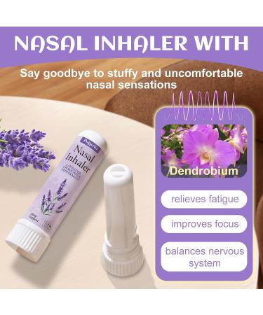 PUFFIAIR Lavender Nasal Sticks (3 Pack) Pure Lavender & Chamomile Extract Help Sleep Promote Calm & Stuffy Noses Support Craving Relief for Smokers - Buy Online on GoSupps.com