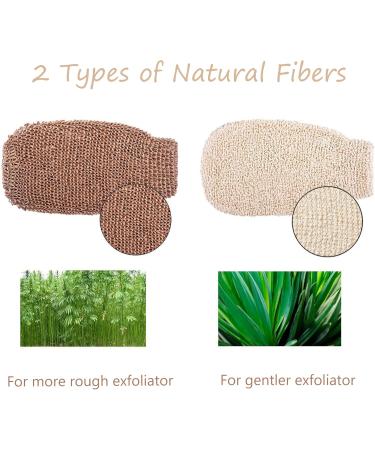 2 Pieces Double-Sided Massage Shower Peeling Gloves - Exfoliate Dead Skin & Remove Self-Tanners | Best for Bathroom & Stretch Marks - Buy Online on GoSupps.com