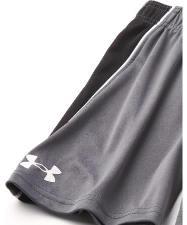 Under Armour Boys' Lead Shorts - Wordmark Side Panels, Elastic Waistband - Pitch Gray S21 - Buy Online on GoSupps.com