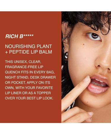Freck Beauty RICH Beotch Nourishing Plant + Peptide Lip Balm - Moisturizing Lip Treatment Sheer Hydration Infused with Jojoba Seed Castor Seed and Prickly Pear. Clear Shade - Buy Online on GoSupps.com