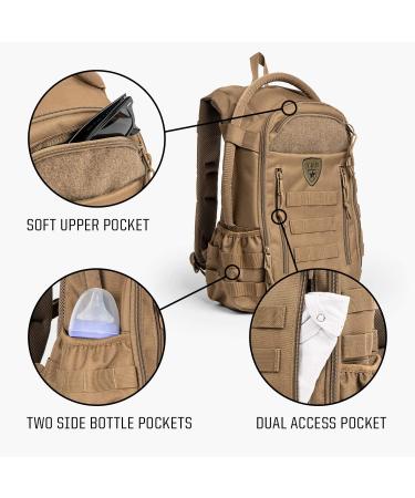 TBG Daypack Mini - Tactical Diaper Bag Backpack for Women & Kids (Coyote Brown) - Buy Online on GoSupps.com