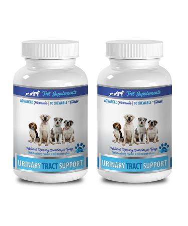 PET SUPPLEMENTS Dogs Urinary Tract Health - Urinary Tract Support - for Dogs - Advanced Complex - CHEWABLE - Dog Cranberry Extract - 2 Bottle (180 Chews)