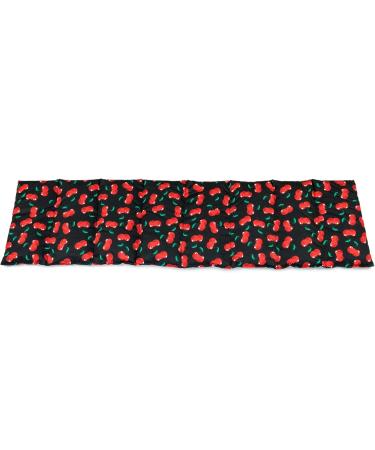 Shop Large 75x20cm Cherry Stone Pillow - 8-Chamber Heat Pad in Cherry-Black - Ideal Grain Pillow for Relaxation & Comfort - Buy Online on GoSupps.com