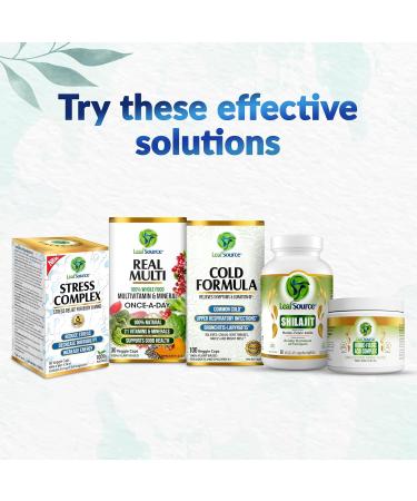 LEAFSOURCE Shilajit with Humic & Fulvic Acid (120 Capsules) with Trace Minerals, Electrolytes, Vitamins, Supports Energy, Gut & Joint Health, Absorb Nutrients 120 Count (Pack of 1) - Buy Online on GoSupps.com