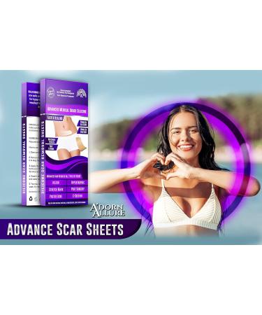 A'dorn Allure Scar Silicone Sheets - Surgical, Keloids, C-Section Tape - Buy Online on GoSupps.com