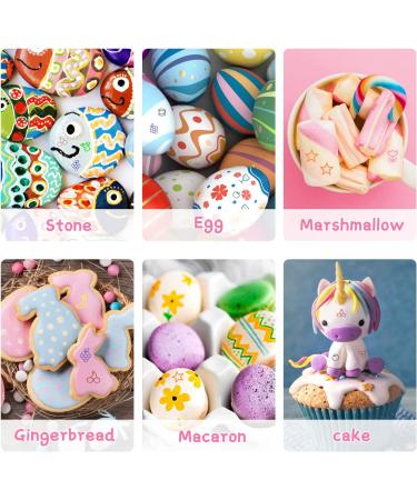 12 Colors Double Sided Edible Markers - Food Grade Pens for Decorating Cookies, Fondant, Desserts - Gourmet Writer for Baking & Easter Eggs - Buy Online on GoSupps.com