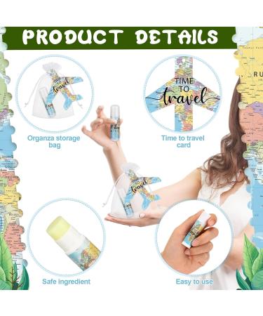 Travel Themed Party Supplies | 25 Sets Lip Balm Gift Set for Adventure Parties Bridal & Baby Showers | Let the Adventure Begin Decorations - Buy Online on GoSupps.com