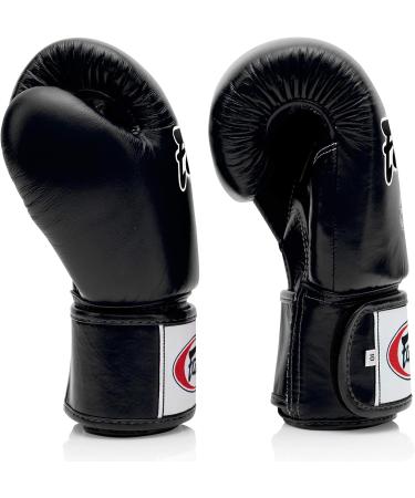 Fairtex BGV1 Muay Thai Boxing Gloves for Men Women Kids | MMA Martial Arts Gloves - Premium Quality, Light Weight & Shock Absorbent 16 oz Black - Buy Online on GoSupps.com
