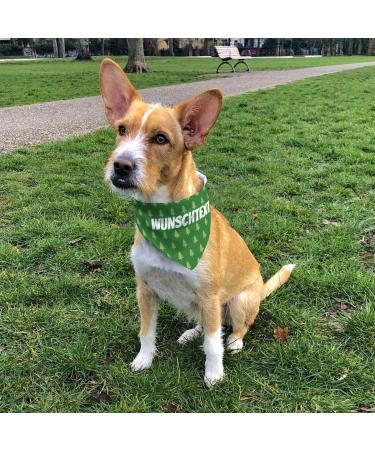 Buy printplanet Dog Scarf with Custom Name - Trees Green Design - Medium Size for Stylish Pets - Buy Online on GoSupps.com