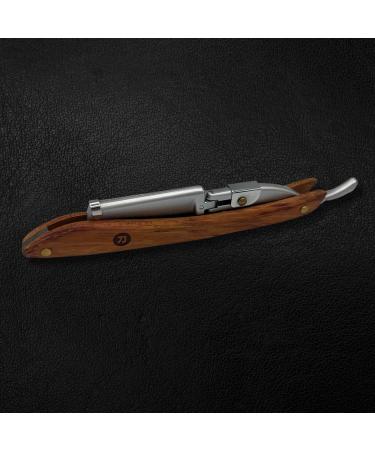 Straight Edge Traditional Shaving Razor - Cutthroat Men's Shave (Brown) | Buy Disposable Blade Razor for a Classic Shave | International Shipping Available - Buy Online on GoSupps.com