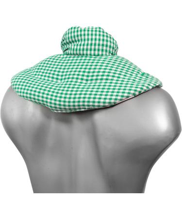 Neck Pillow with Stand-Up Collar - Green-White Cherry Stone Heat Pad for Ultimate Comfort - Buy Online on GoSupps.com