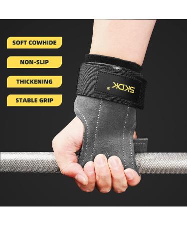 BDYJY Leather Non Slip Wrist Guard for Fitness & Weightlifting - Grey, One Size - Buy Online on GoSupps.com