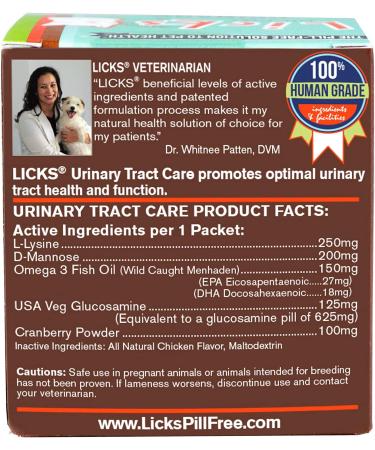 Licks Pill-Free Cat UTI Care Gel Packets - Omega 3 Fish Oil & L-Lysine Supplement - 10-use Pack for Urinary Tract Health - Buy Online on GoSupps.com