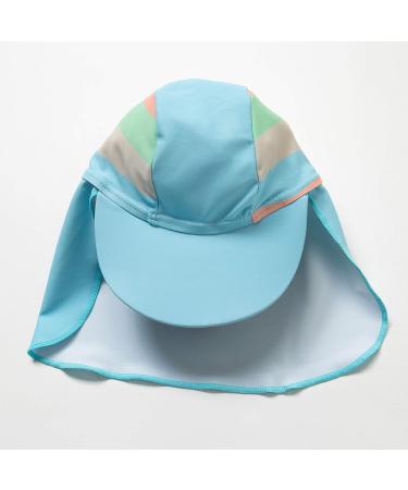 Bonverano Baby Boys Swimsuit/Sunsuit UPF 50+ Sun Protection with Sun Hat - 18 Months (Blue Stripes) - Buy Online on GoSupps.com
