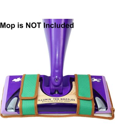 2-Pack Reusable Cotton Terry Cloth Mop Refills for Swiffer Wet Jet - Machine Washable & Ideal for Hardwood Floors - Buy Online on GoSupps.com