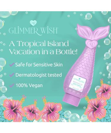 Glimmer Wish Mermaid Body Care Bundle Shimmering Body Wash & Whipped Body Butter | Ocean Breeze Scent | Vegan Cruelty-Free Sulfate-Free Dermatologist Tested - Buy Online on GoSupps.com
